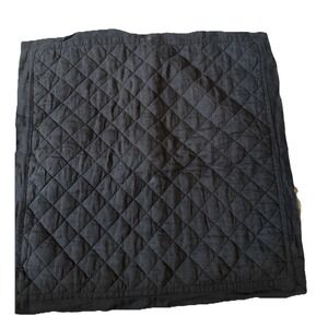 POTTERY BARN Euro (26") Pillow Sham DIAMOND QUILTED Charcoal Gray 2022